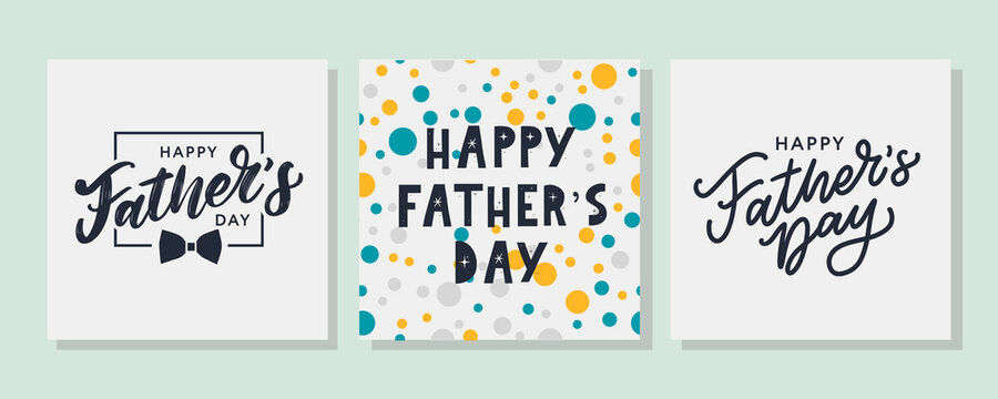 Happy father's day. Lettering. Banner Sale Brush text pattern vector