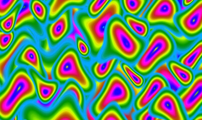 Fototapeta premium Colorful Seamless 3D Overlap Chaotic Pattern for Abstract Background