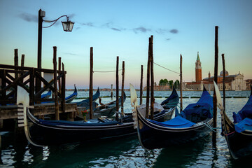 Fototapeta na wymiar photo with gondola and san giorgio maggiore island