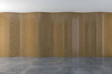 Illustration 3D rendering large luxury modern bright interiors Living room mockup computer digitally generated image