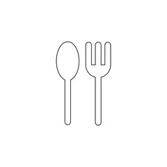 Graphic flat food icon for your design and website