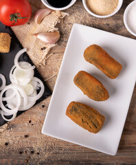squid croquettes in their ink