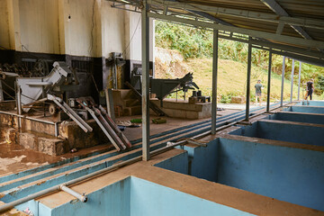 African coffee washing station equipment