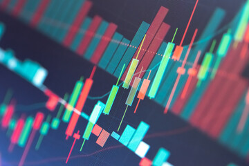 Personal financial planning concept. Businessman workplace with papers for financial planning. Business people discussing the charts and graphs showing the results of successful financial planning.	