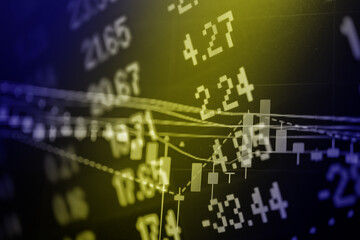 Personal financial planning concept. Businessman workplace with papers for financial planning. Business people discussing the charts and graphs showing the results of successful financial planning.	