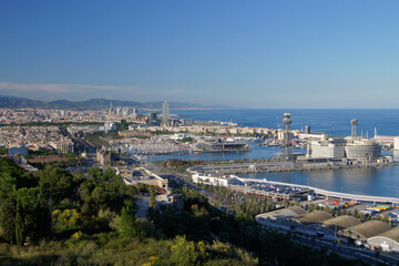 A panoramic view of the majestic beauty of Spain in an early summer morning