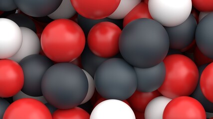 Abstract multicolored spheres minimalistic modern background design balls shapes 3d render