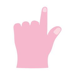 pink hand representation