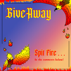 A GiveAway sign, when man dont have the time to make one himself