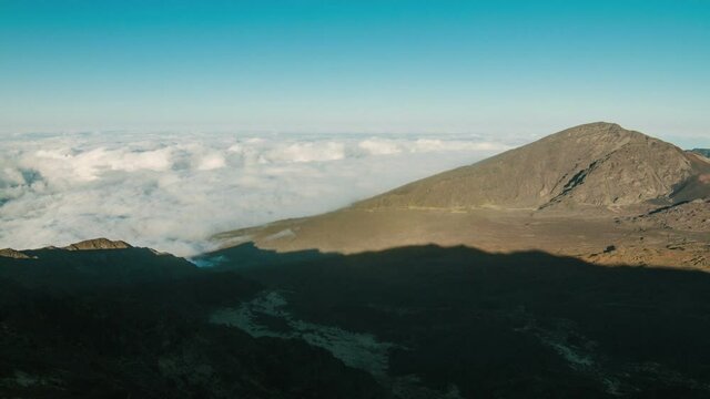Timelapse of clouds over Haleakala Volcano