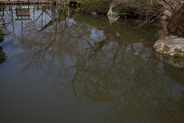 Kyoto, Japan-March 12, 2013: Higashiyama Kiyomizu-pond