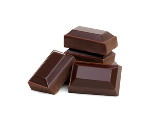 Chocolate isolated on white
