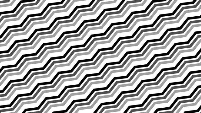 Shape flat seamless black white looped background