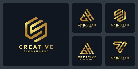 creative logo collection with premium color.