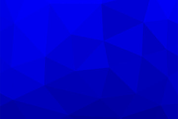 Dark blue polygon triangular geometric abstract background. Vector illustration in eps 10 for wall decoration, cover, brochure and business.