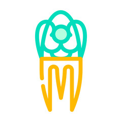 paineta spain stylish accessory color icon vector. paineta spain stylish accessory sign. isolated symbol illustration