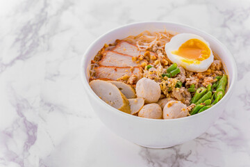 Noodle soup with BBQ pork