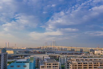 Fototapeta na wymiar 神奈川県横浜市　港の見える丘公園から見た景色
