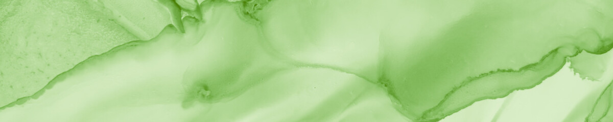 Forest Ink Fluid. Baby Art. Emerald Subtle