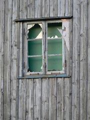 Window of an abandoned house