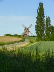 Fototapeta premium The Liebenburg post mill from 2008 before the fire
