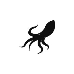 Squid logo vector template
