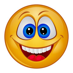 Gradient style emoji smile.