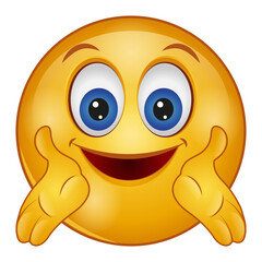 Gradient style emoji smile.