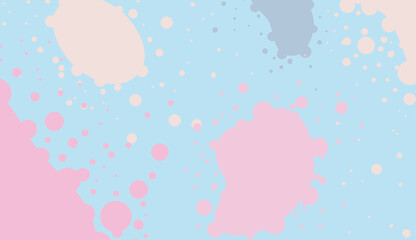 Cute Abstract Background With Pastel Colors Vector.