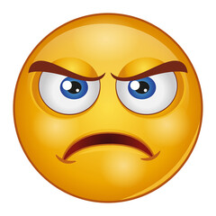 Gradient style emoji angry.