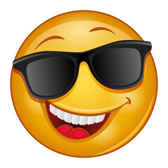 Gradient style emoji smile.