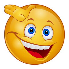 Gradient style emoji smile.