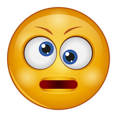 Gradient style emoji rolling eyes.