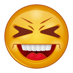 Gradient style emoji smile.