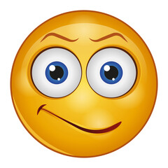 Gradient style emoji smile.