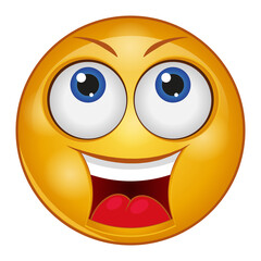 Gradient style emoji smile.