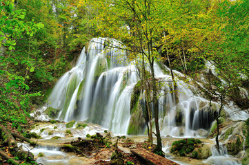 Mountain waterfall "Beusnita" in Romania