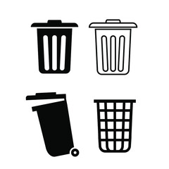 trash can icon. Trash bin symbol