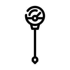 Obraz premium soil thermometer compost line icon vector. soil thermometer compost sign. isolated contour symbol black illustration