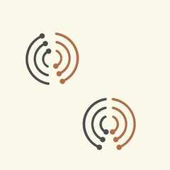 logo abstract for business technology, computer, media, art, internet, network, startup, product, retail, software developer, service industry. ready for print and digital