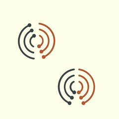 logo abstract for business technology, computer, media, art, internet, network, startup, product, retail, software developer, service industry. ready for print and digital