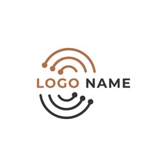 logo abstract for business technology, computer, media, art, internet, network, startup, product, retail, software developer, service industry. ready for print and digital