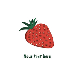 Card with summer red berry