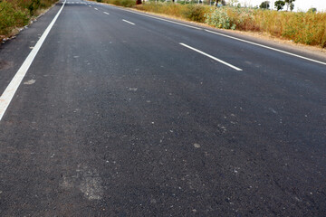 beautiful Indian road in landscape background