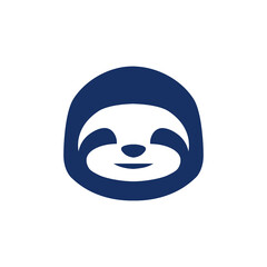 Sloth_head_icon on white background. Template for your project.  © Vadim Maslov