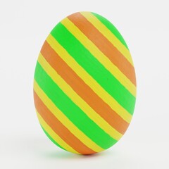 Realistic 3D Render of Easter Egg