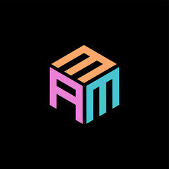 Hexagon logo with the letters MAM design