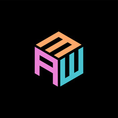 Hexagon logo with the letters MAW design