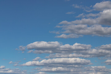 blue sky with clouds in sunny day