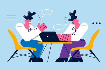 Teamwork, business project, discussion concept